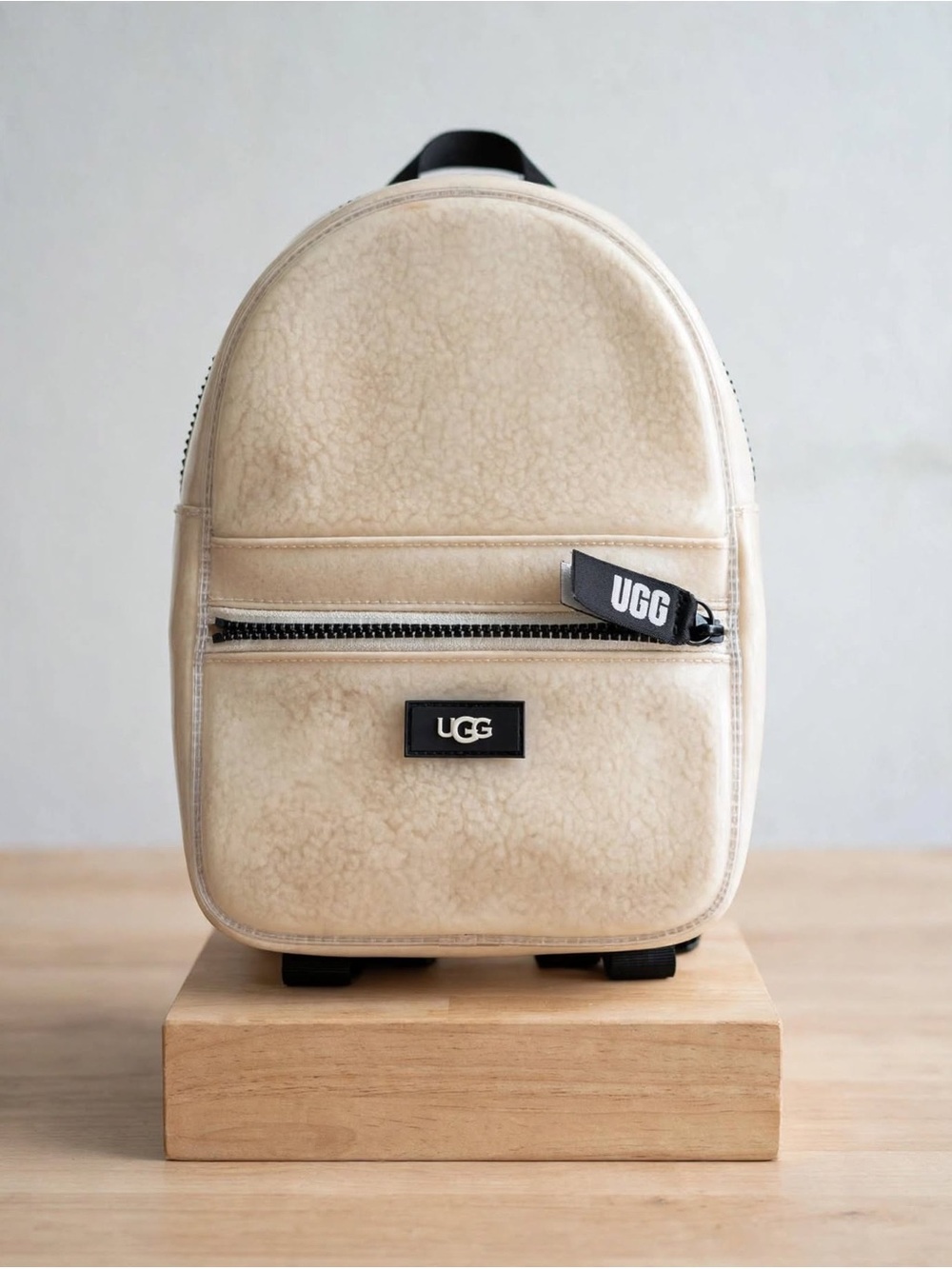 UGG Dannie II Mini Backpack in Cream Beige Sherpa